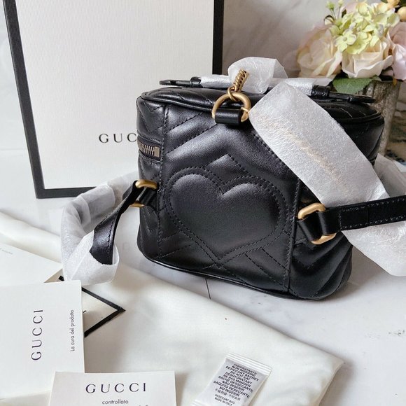 NWT Authentic Gucci GG Logo Marmont Mini Backpack - Picture 8 of 12